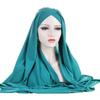 Muslim Women Long Scarf Pull On Ready Wear Instant Hijab Chemo Cap One Piece Amira Head Wrap Turban Femme Shawl Bandanas Scarves