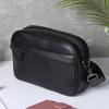 Casual Business Crossbody Satchel Classic Pattern Shoulder Messenger Bag Wide Strap Small Square for Travel Work Male Sling Bags