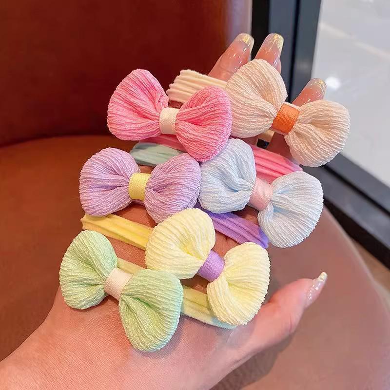 Children's Ponytail Towel Ring | Cute Hair Tie Headband | Girls' Rubber Band Hair Ring