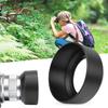 LH-40B Quality Portable Plastic Camera Lens Hood Shade for Olympus M.ZUIKO 45mm F1.8(black)