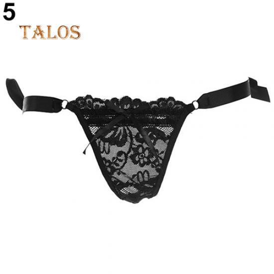 Talos Women's Sexy Lace Thongs G-string V-string Panty Knickers Lingerie See Through Underwear