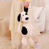 30/40CM Soft Pirate Puppy Plush Toy Black White Spot Dog Sleeping Play House Toy