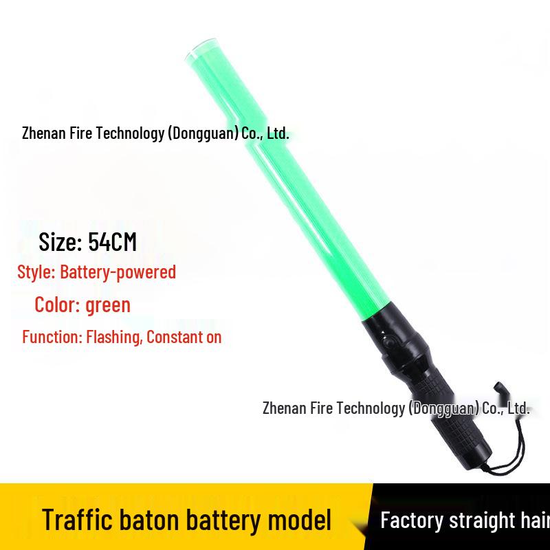 

Rechargeable LED Traffic Whistle Baton with Large Handle & Emergency Stop Sign