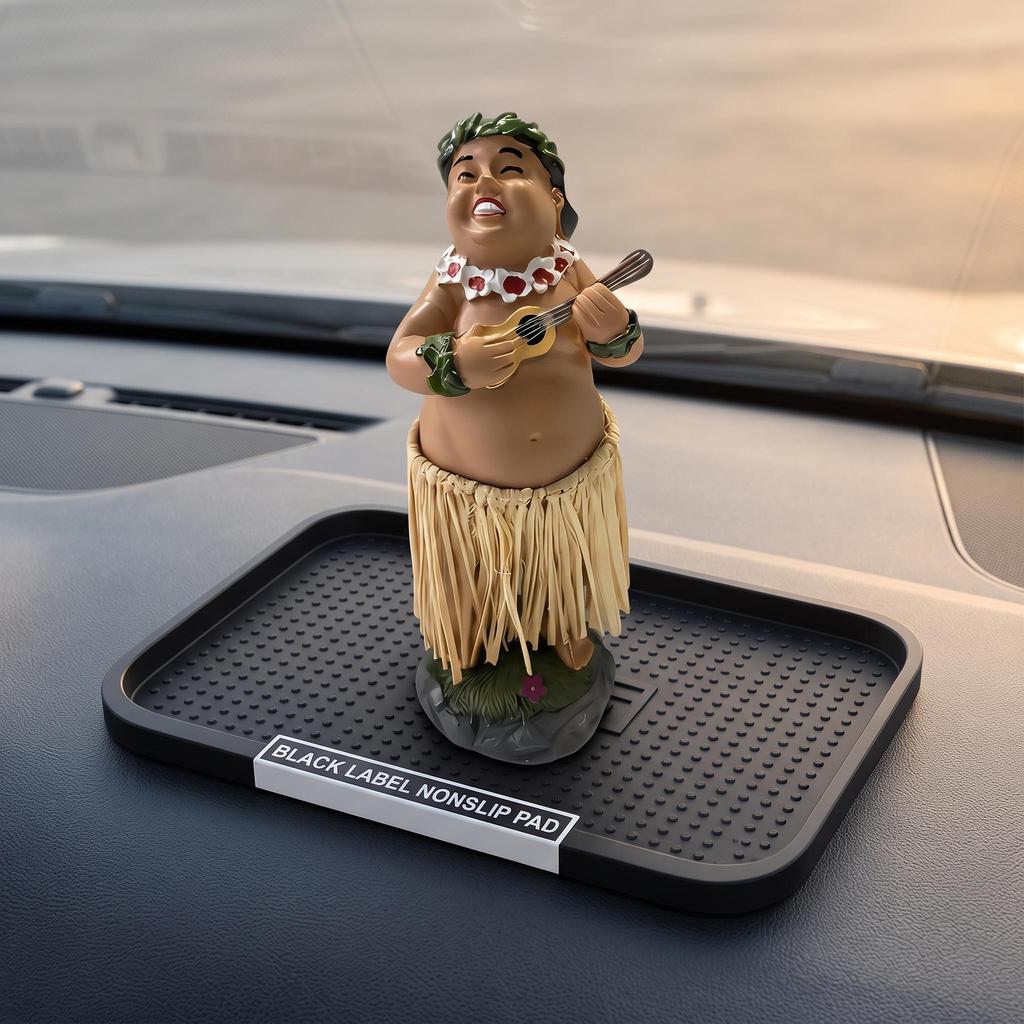 Grass Skirt Doll Dashboard Dancing Hawaiian Dancer Organizer Pad Heat Resistant AntiSlip Mat Strong