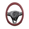 New All-Season Universal Car Steering Wheel Cover, Genuine Leather Steering Wheel Cover, Cowhide Korean Style Hand-Shaped Car Handle Cover