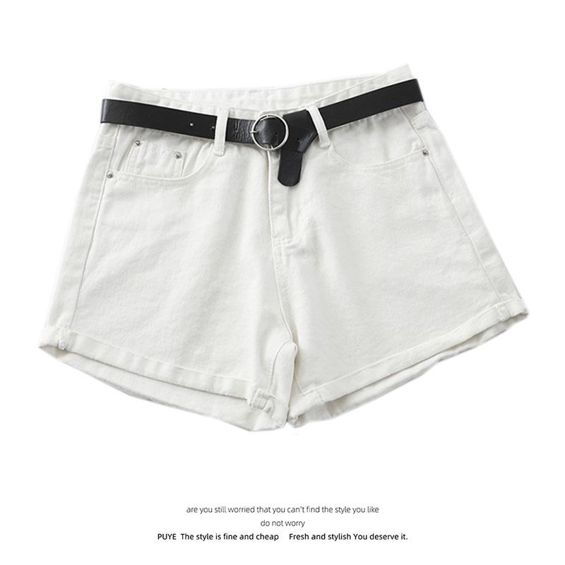 Women's Korean Style High Waist Denim Shorts - Summer Loose Fit, Rolled Hem, Plus Size, Casual Slimming Hotpants