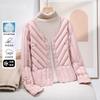 Light and Thin Down Women's New Liner Short Collarless, Light and Warm Inside, Bottom and Slim Spring and Autumn Coat