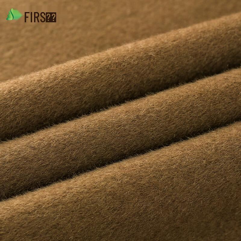 Shanshan Men's 100% Wool Mid-length Double-sided Overcoat