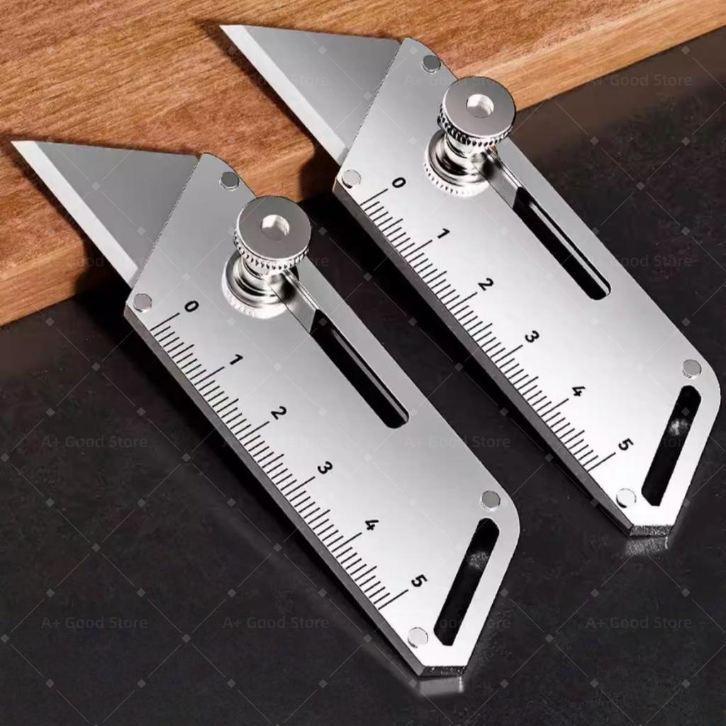 Multifunctional Heavy-Duty Utility Knife Stainless Steel Industrial Craft Cutter Thickened All-steel Wallpaper Paper Cutter