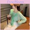 Summer Knit Top With Stripes For Casual Wear In Polyester Fabric For Women