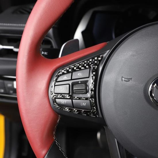 Soft Real Carbon Fiber Car Interior Kit Cover Trim For Toyota Supra A90 19-22