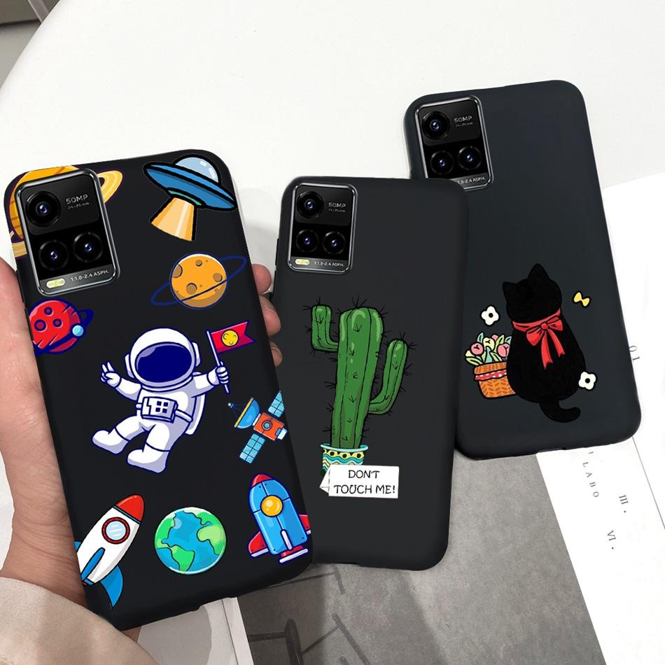 Cartooon Phone Case For Vivo Y21 2021 Y21S Y 21 V2110 V2111 Candy Silicon Case Back Cover For Vivo Y33S Y 33S V2109 Shell Funda