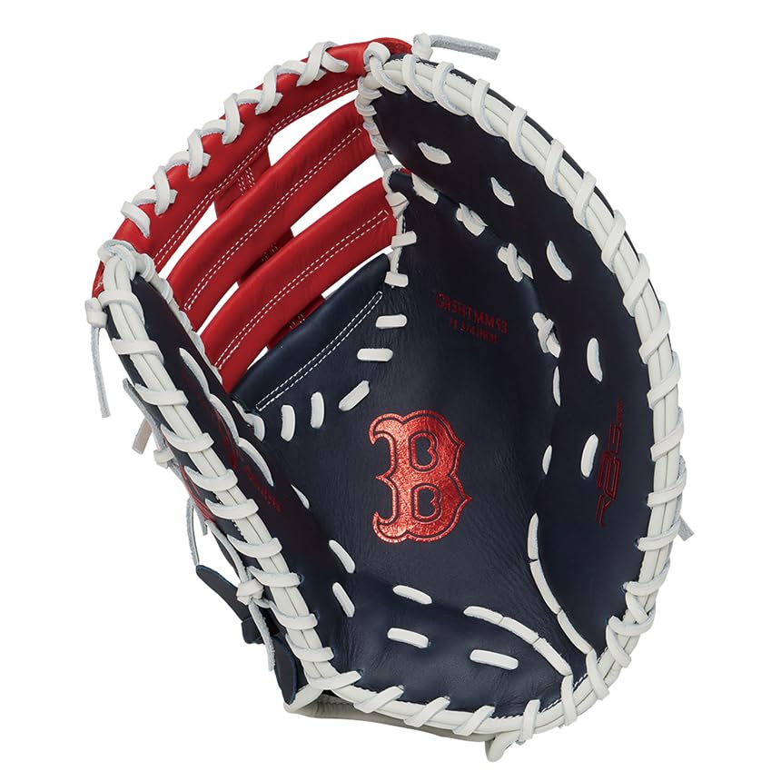 Rawlings Baseball HYPER TECH MLB TEAM First Red Throw Glove, Soft, GR5HTMM53, Base, Sox, 11.75 Inches, Right-Handed