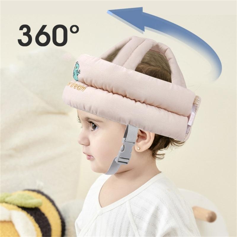 Toddler Head Protections Helmets Comfortable Baby Protective Hat with Adjustable Strap Adjustable Baby Head Protector