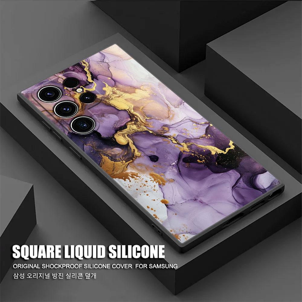 Watercolor Abstract Marble Pattern S26Ultra Case For Samsung Galaxy S26 S25 S24 S23 S20 S21 FE S22 Ultra Plus Cases Phone Cover