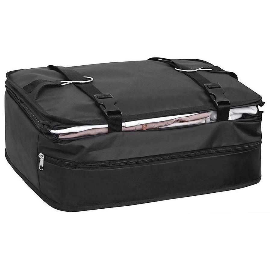 Large Capacity Foldable Hanging Storage Bag: Three-Layer Wardrobe and Travel Organizer