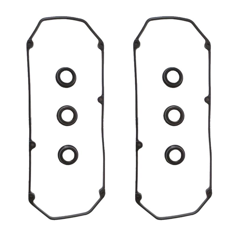 8pcs/set MD303148 Black Valve Cover Gasket Set Rubber for Mitsubishi Pajero Sport V43 V73 6G72 ENGINE MD198128
