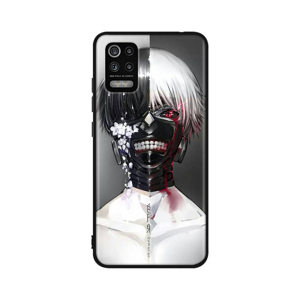 DT4 Tokyo Ghost Ken Pouzdro pro Xiaomi Poco X6 X4 M5 M6 F5 F6 C65 C55 C50 C51 C40 Redmi Note 7 8 14C A3X 13C 12C 11 10A 9C Pro Černý Měkký Kryt