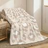 Leopard Print Throw Lightweight 240g Flannel Blanket Soft Skin-friendly for Summer Cooling