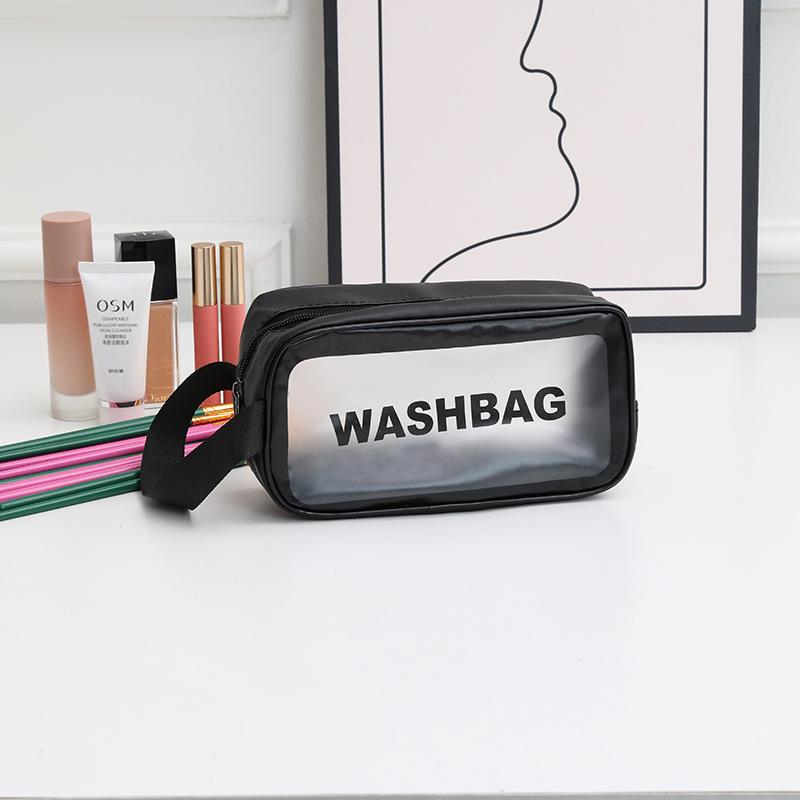 Large Capacity PVC Toiletry Bag - Celebrity Style, Multi-Purpose, Wet/Dry Separation, Makeup Storage