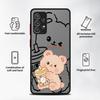 Cartoon Hase Bär Handyhülle Case für Samsung Galaxy A52S A72 A56 A55 A73 A33 A54 A34 A36 A14 A23 A17 A52 A16 A15 A53 A35