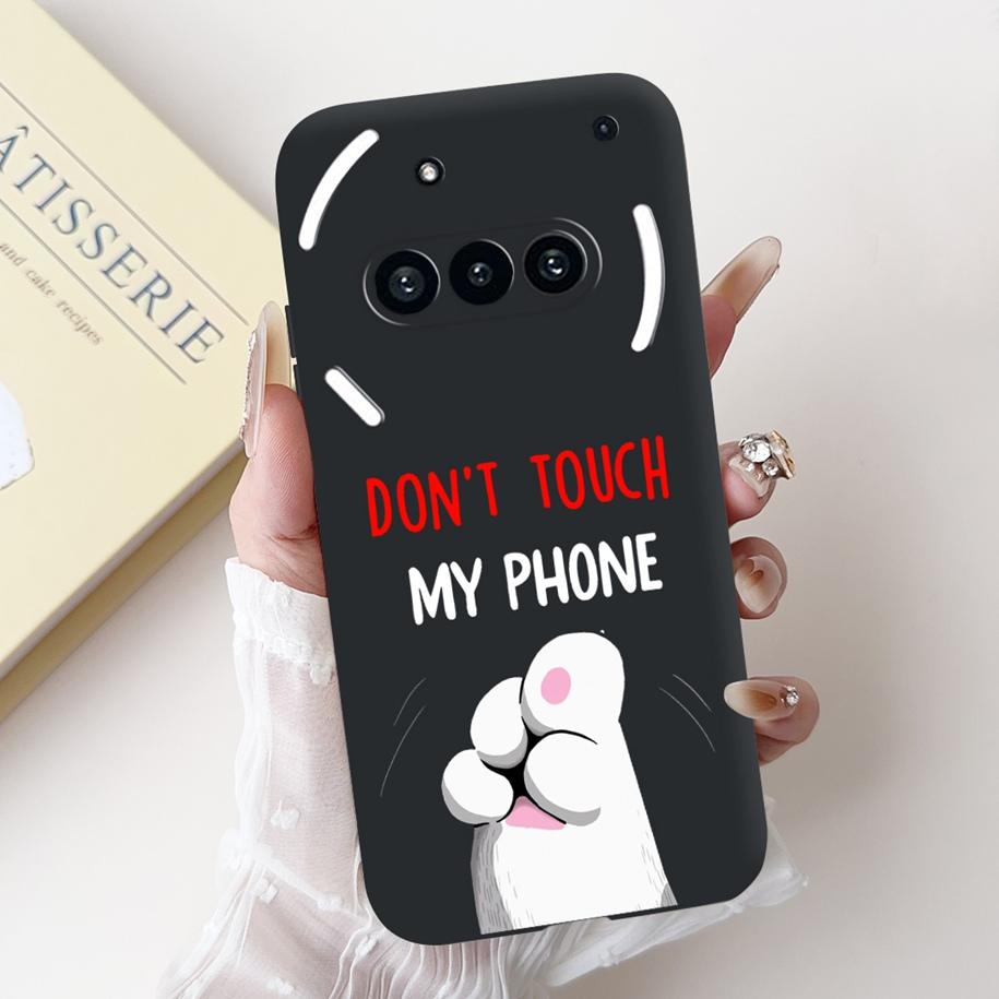 Para Funda Nothing Phone 3A A059 Lindo Dibujo Animado Panda Astronauta Silicona Suave Negro Mate Cubierta Para Nothing Phone3a Pro A059P Fundas