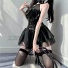 Cosplay Sexy Naughty Lingerie Little Devil Vampire Witch PU Leather Cute Moe Small Breasts Maid Maid Outfit One Piece Lolita Costume Uniform Fancy