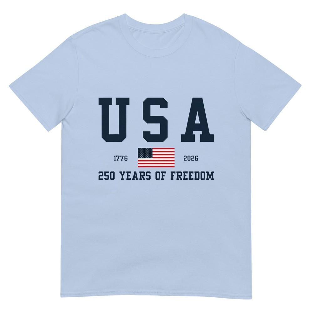 Usa 250 Years Of Freedom 1776 2026 Americas 250th Birthday Tshirt S