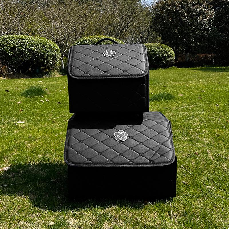 Leather Folding Multi-Functional Car Trunk Organizer Box