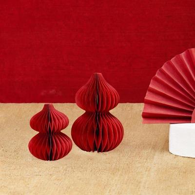 2 Pieces Gourd Honeycomb Centerpieces for Spring Festival