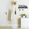 1 Pc Equestrian Wall Hook - 5-Horse Key Holder - Multi-Use Storage For Clothes, Hats, Bags - Versatile Decor For Living Rooms, Hallways,
