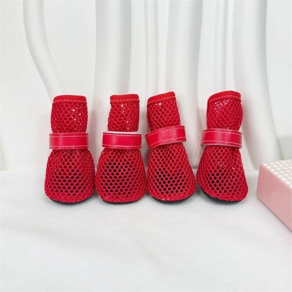 Soft Sole Dog Mesh Shoes Non-Slip Dog Shoe Cover Fashion Dog Net Shoes Paw Protection