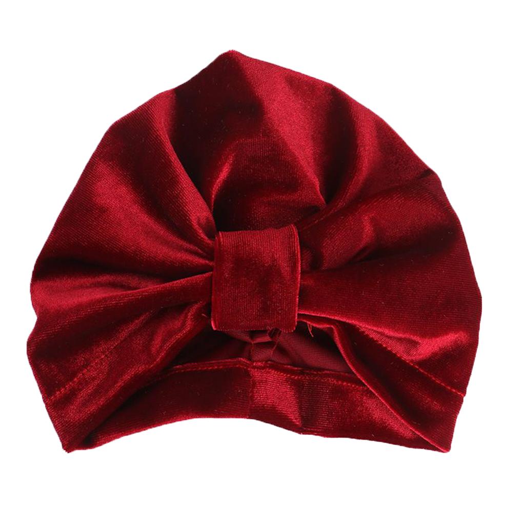 Baby Girls Turban Knot Head Wrap Cute Kids Rabbit Ear Hat Bunny Ear Velvet Cap