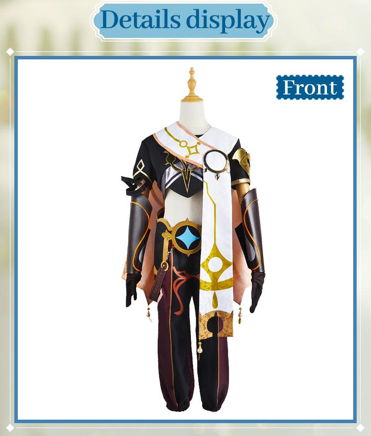 Genshin Impact Aether Cosplay Costume Adult Carnival Uniform Wig Anime Halloween Party Costumes Masquerade Women Game