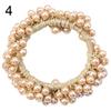 Fashion Women Girls Faux Pearl Ponytail Holder Hair Tie Ring Rope Accessory