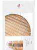 Handmade Round Bamboo Winnowing Basket for Drying Vegetables, Storage Basket with No Holes