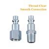1 Pezzo Connettore Rapido NPT 1/4 Tipo USA Connettore per Tubo in Metallo PM SM PF SF Connettore per Raccordi Pneumatici