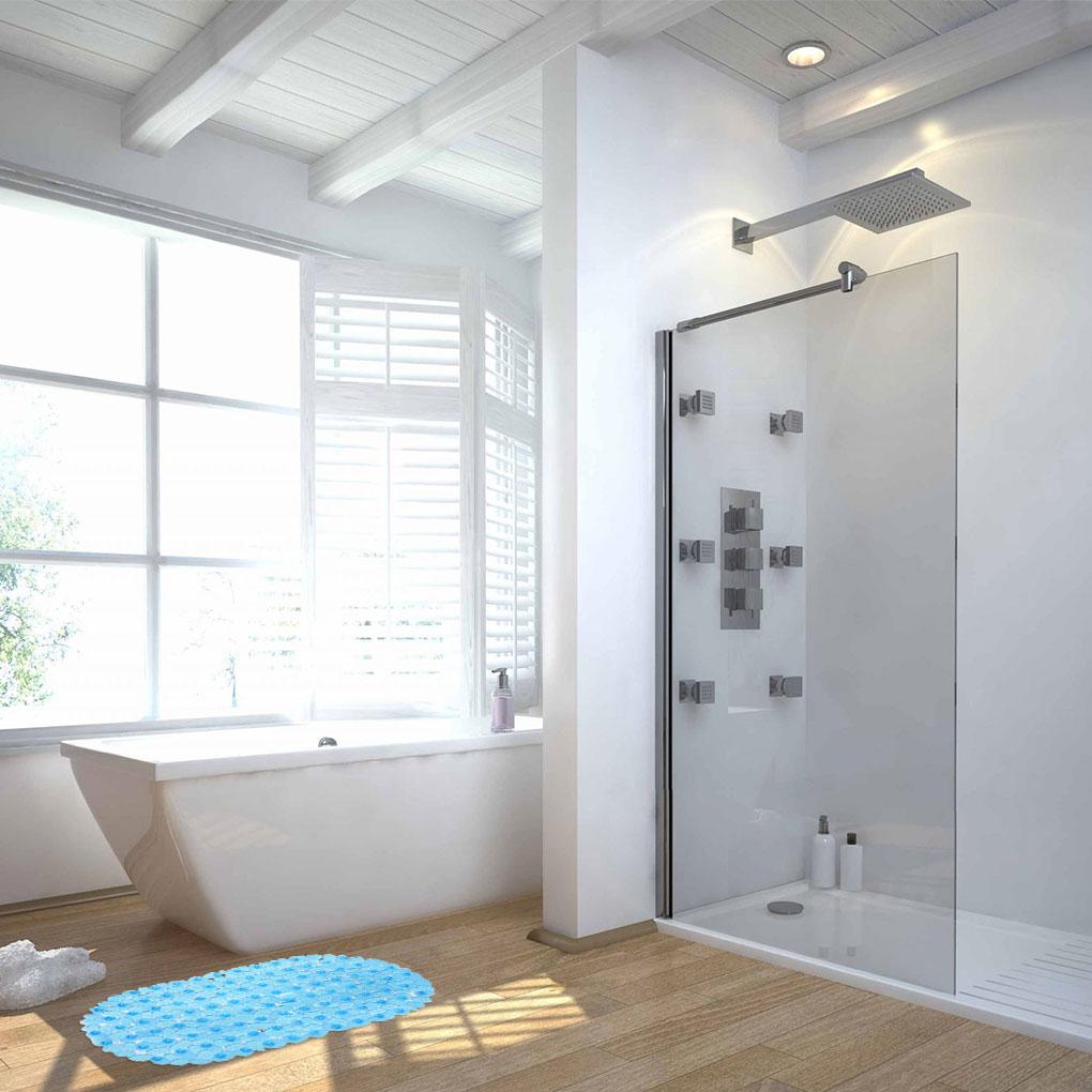 Umweltfreundliche PVC Badezimmer Anti-Rutsch-Matte Sicher und Bequem Badematte Bodenmatte Sicher und Geruchlos