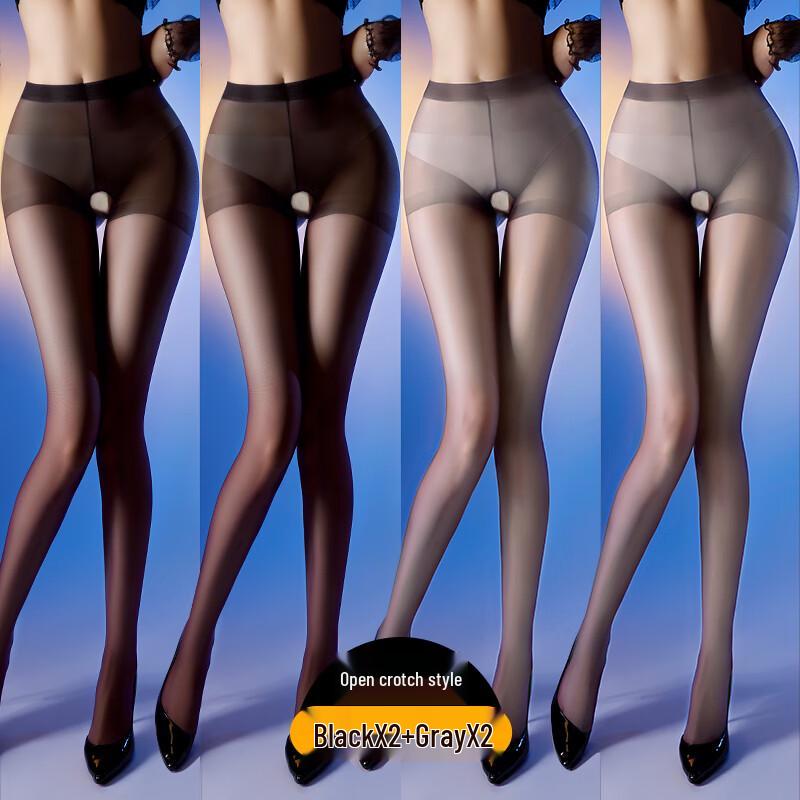 Women's Tearable Open-Crotch Shaping Pantyhose