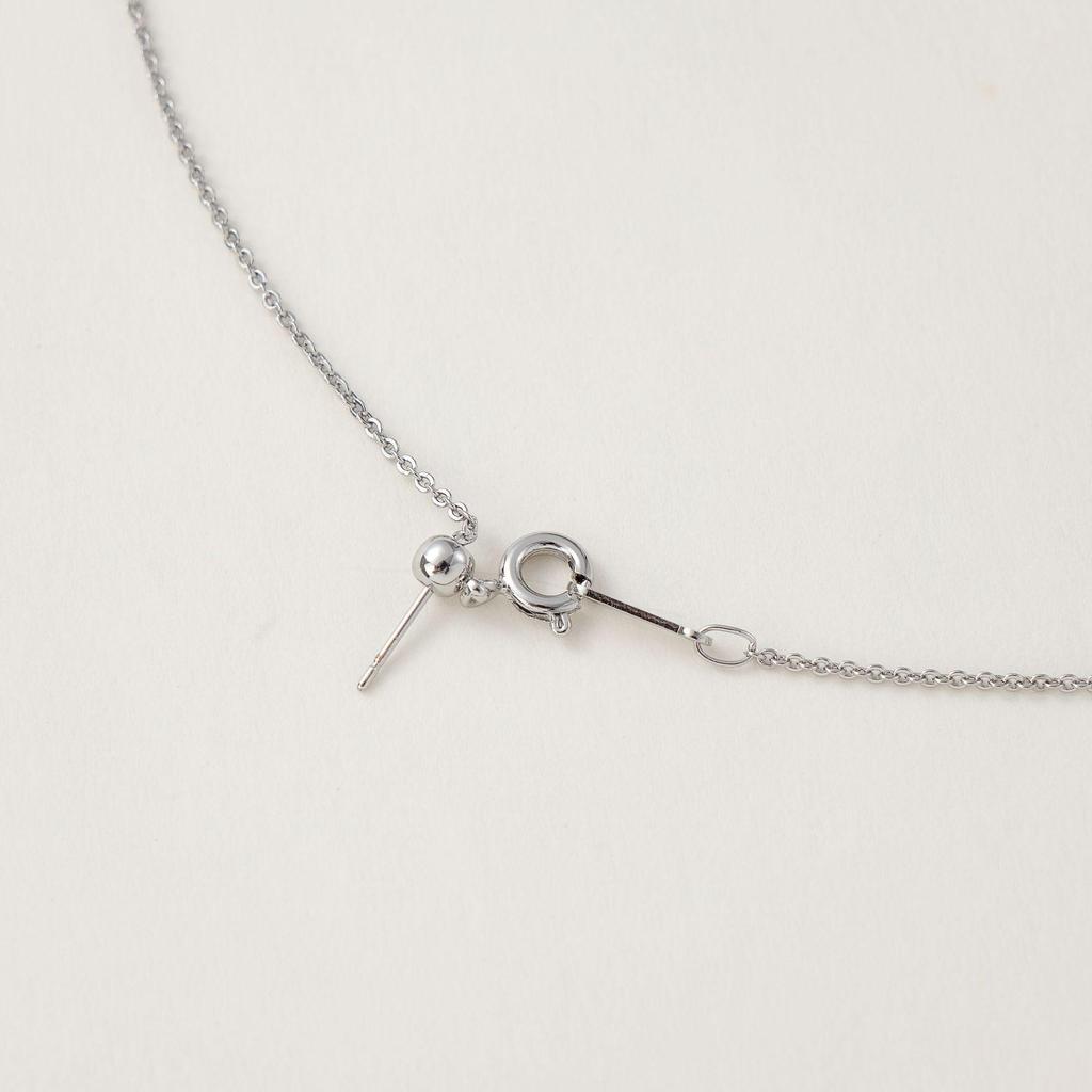 18K Adjustable Pin-Style O-Chain Necklace for DIY Pearls.