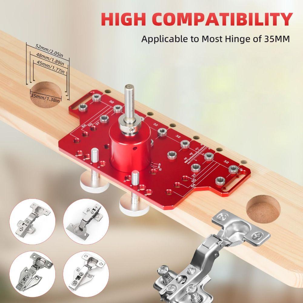 Accurate Positioning Drilling Guide Template Alignment Angles Shelf Pin Jig  Cabinet