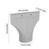 Conector Universal Furtun Ventilație Adaptor ABS pentru Aer Condiționat Uscător Corturi Montaj pe Fereastră