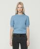 CURRENT Short Sleeve Puff Sleeve Knit [Blue]
