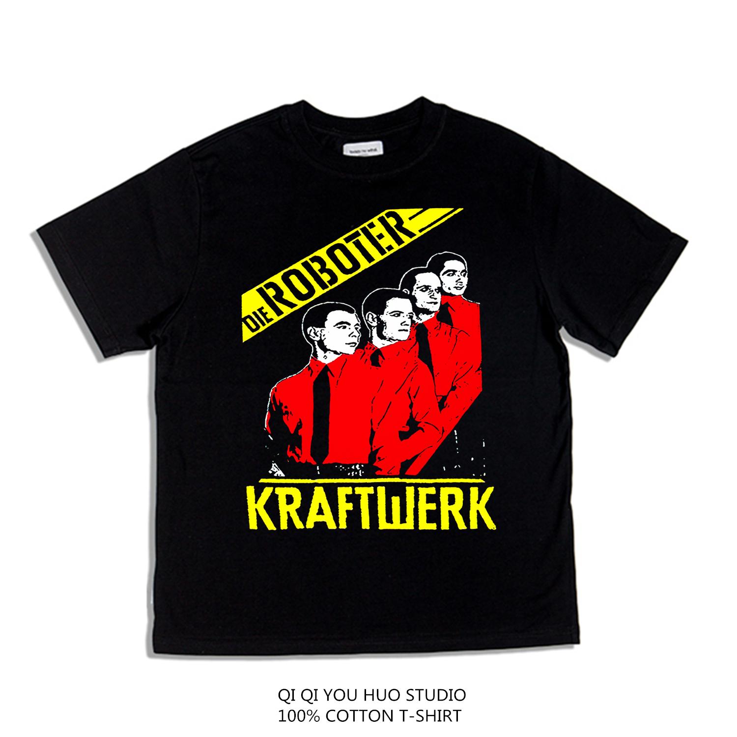 

2025 Craft Rock Kraftwerk Електростанція Гурт Принт Футболка Чиста Бавовна Важка Хіп-Хоп Високоякісний Люксовий Бренд Популярний XL