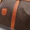 Used CELINE Madakam Boston bag PVC coated canvas leather Brown Used Women