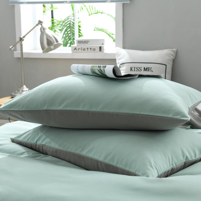 Nordic Simple Solid Color Pillowcase Set - 47x74cm (Pair)