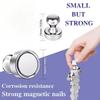 10 Pcs Super Strong Neodymium Magnet Pushpin for Refrigerator Whiteboard Magnetic Pushpins Sucker Thumbtack Magnets Push Pins