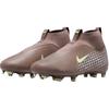 Nike Jr. Mercurial Superfly 10 Academy High MG GS Kylian Mbappé Pack Kids Cleats Brown Plum-Eclipse Metallic-Silver HF3417-200