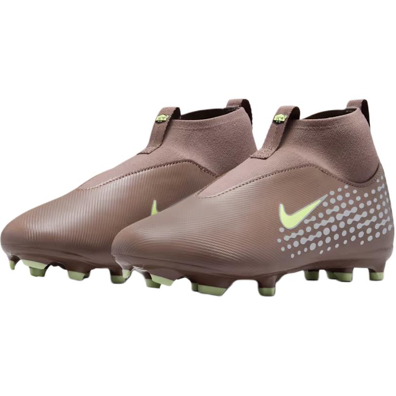 Nike Jr. Mercurial Superfly 10 Academy High MG GS Kylian Mbappé Pack Kids Cleats Brown Plum-Eclipse Metallic-Silver HF3417-200