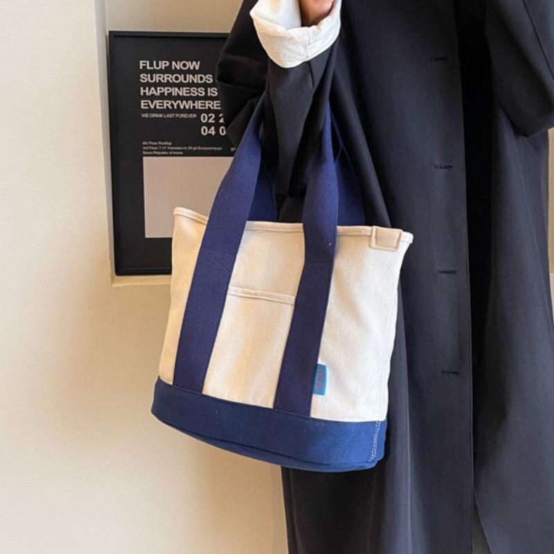 Simple Colorblock Crossbody Bag  Large Capacity Shoulder Bag Women's Casual Handbag & Tote Purse